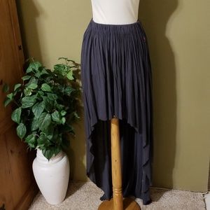 Peach Love World boheme high low flowing skirt